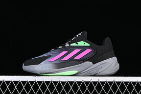 adidasMens Ozelia - Black Purple/Screaming Green