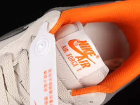 NikeMens Air Force 1 AF1 - Grey/Orange