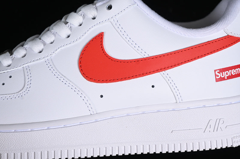 NikeMens Air Force 1 AF1 Low Supreme - Red/White