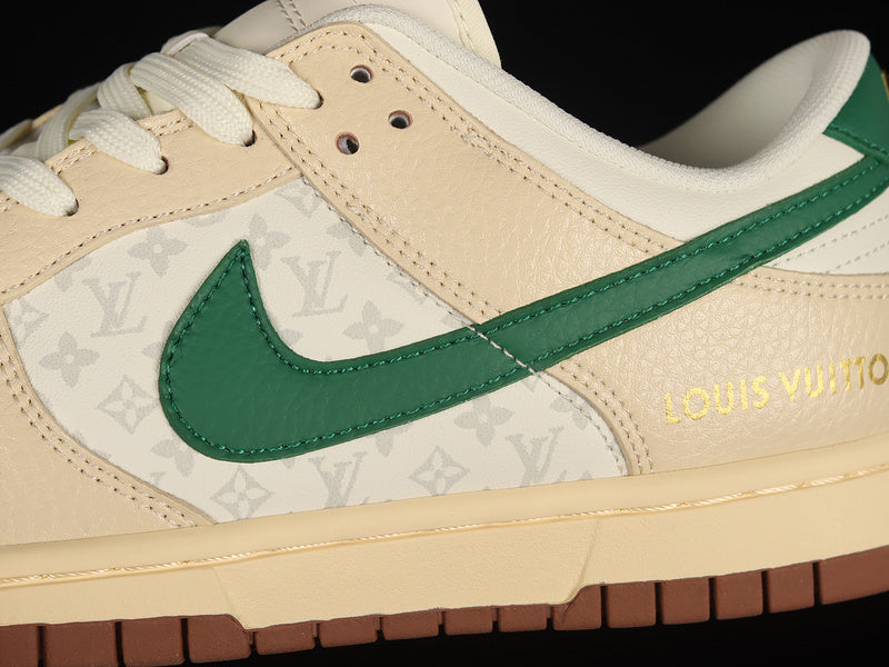 LV x NikeSB Dunk Low Pro - Beige/Green