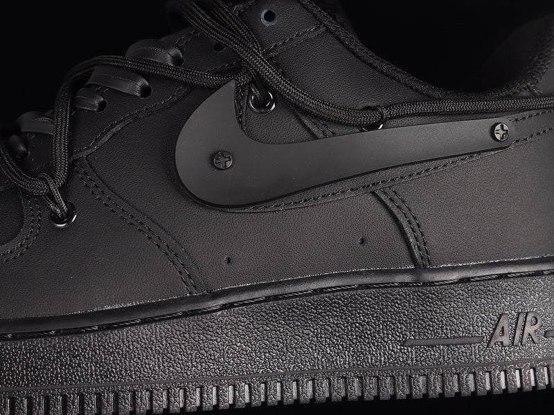 NikeMens Air Force 1 AF1 Rope - Black