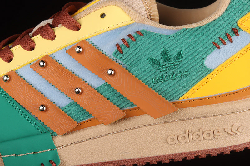 adidasMens Forum Low Melting Sadness - Patchwork Beige