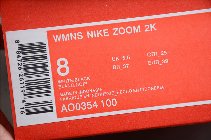 NikeWMNS  Zoom 2K - White/Black