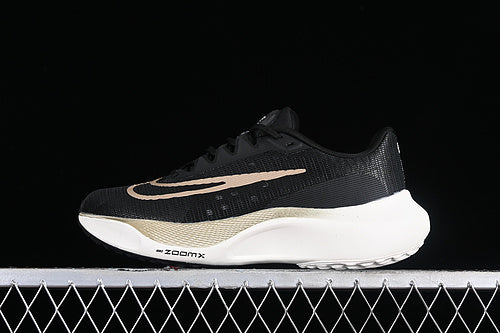 NikeMens Zoom Fly 5 - Black/Metallic Gold Grain