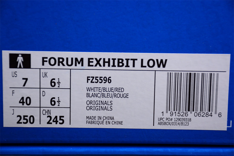 adidasMens Forum Exhibit Low 2 - White/Blue
