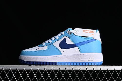 NikeMens Air Force 1 Split Light - Photo Blue