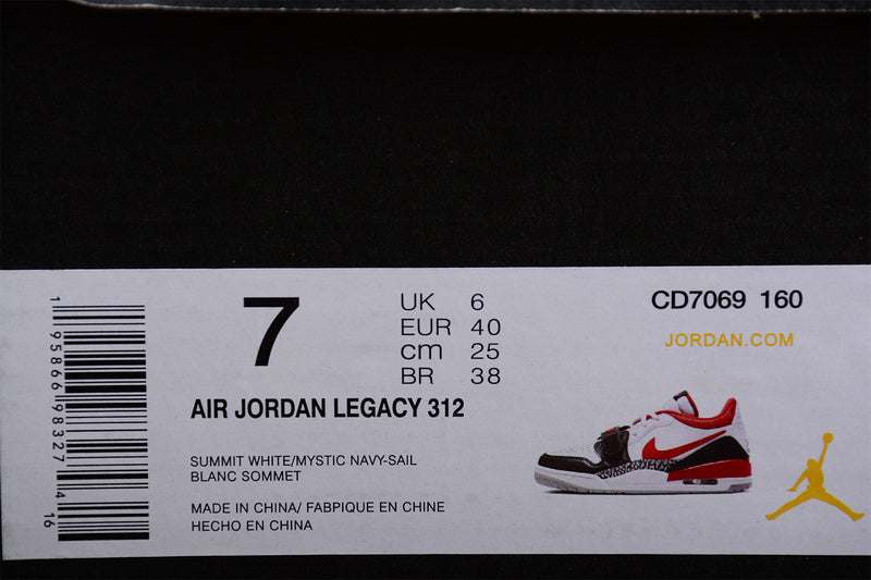 NikeMens Air Jordan Legacy 312 Low - Black Toe