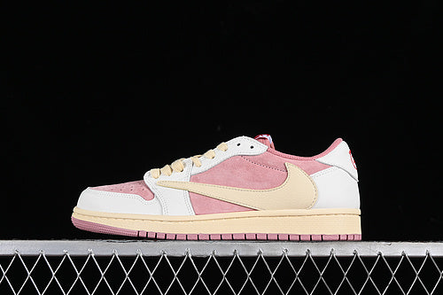 Travis Scott x Air Jordan 1 AJ1 Low - Shy Pink