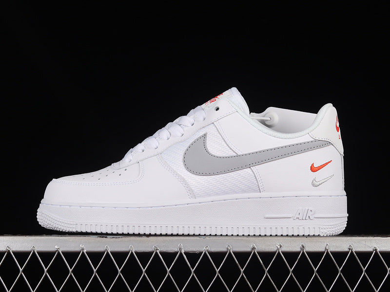 NikeMens Air Force 1 Low Double Swoosh - White Picante