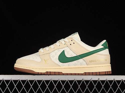 LV x NikeSB Dunk Low Pro - Beige/Green