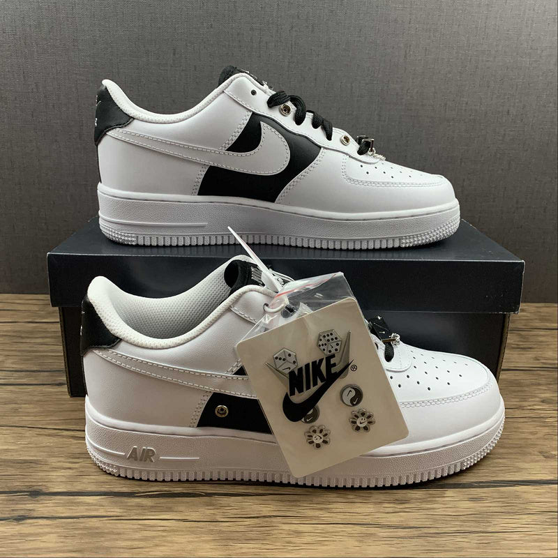 NikeMens Air Force 1 AF1 Low PRM - Silver Chain