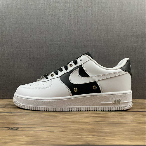 NikeMens Air Force 1 AF1 Low PRM - Silver Chain