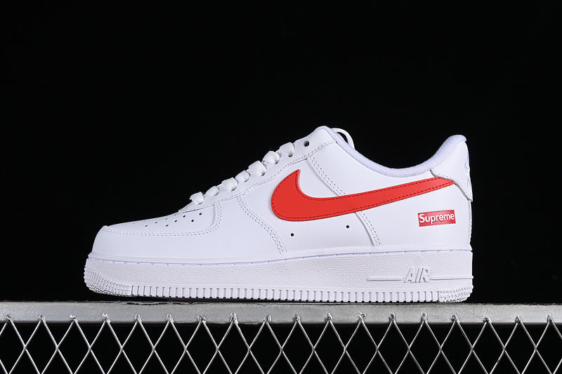 NikeMens Air Force 1 AF1 Low Supreme - Red/White