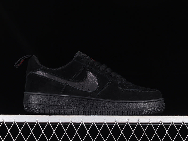 NikeMens Air Force 1 AF1 - Utility Crimson Black