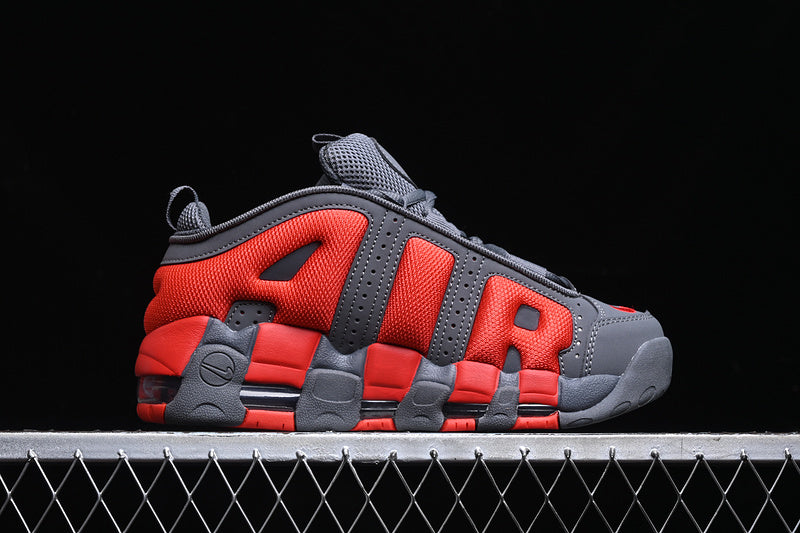 NikeUnisex Air More Uptempo Low - Dark Grey/Light Crimson