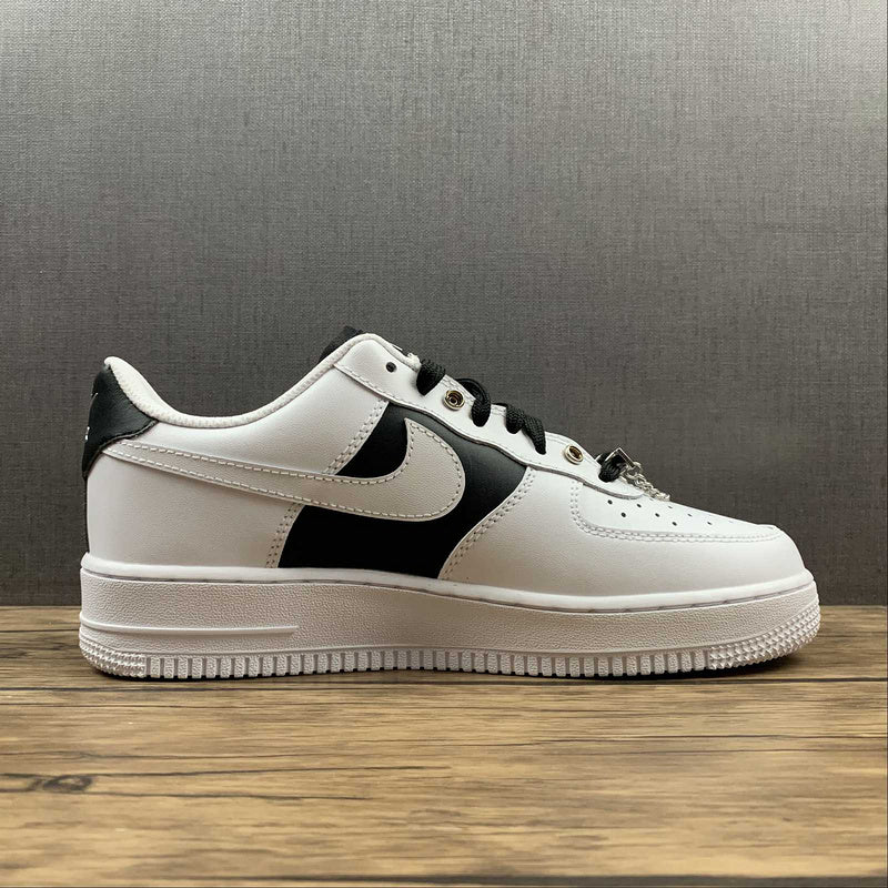 NikeMens Air Force 1 AF1 Low PRM - Silver Chain