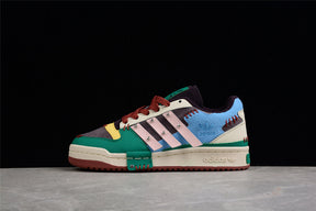adidasMens Melting sadness forum low- Patchwork/White