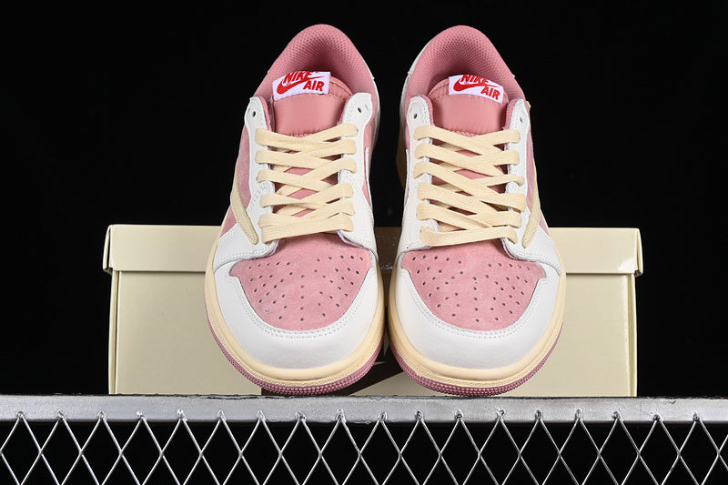 Travis Scott x Air Jordan 1 AJ1 Low - Shy Pink