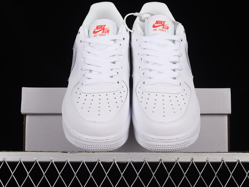 NikeMens Air Force 1 Low Double Swoosh - White Picante