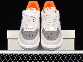 NikeMens Air Force 1 AF1 - Grey/Orange