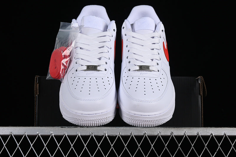 NikeMens Air Force 1 AF1 Low Supreme - Red/White