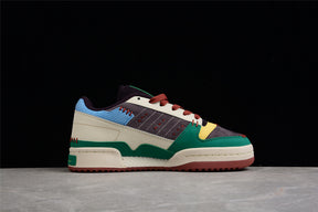 adidasMens Melting sadness forum low- Patchwork/White