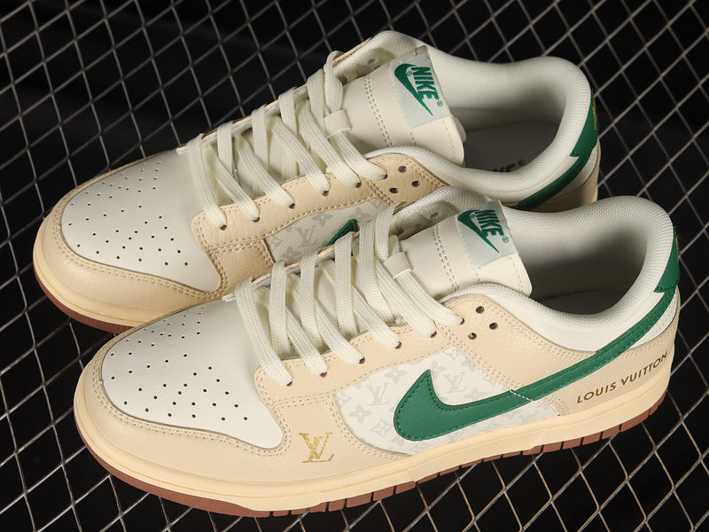 LV x NikeSB Dunk Low Pro - Beige/Green