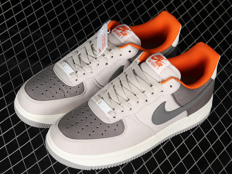 NikeMens Air Force 1 AF1 - Grey/Orange