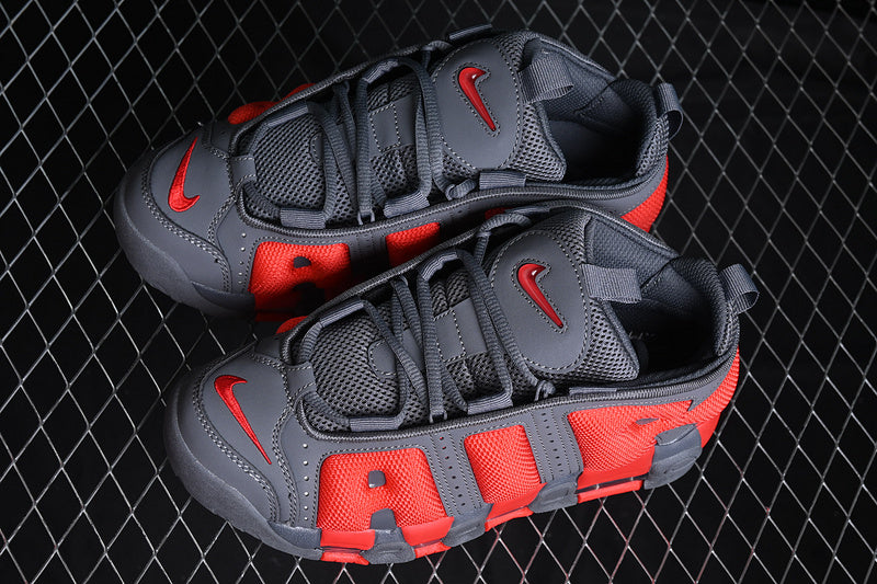 NikeUnisex Air More Uptempo Low - Dark Grey/Light Crimson