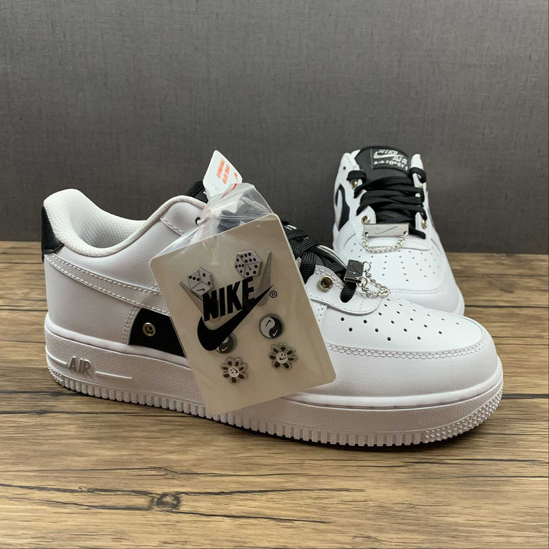 NikeMens Air Force 1 AF1 Low PRM - Silver Chain