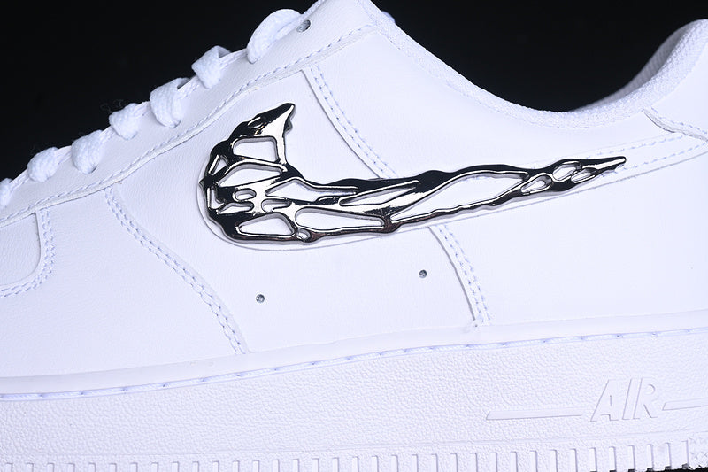 NikeMens Air Force 1 AF1 Low - Liquid Metal Swoosh