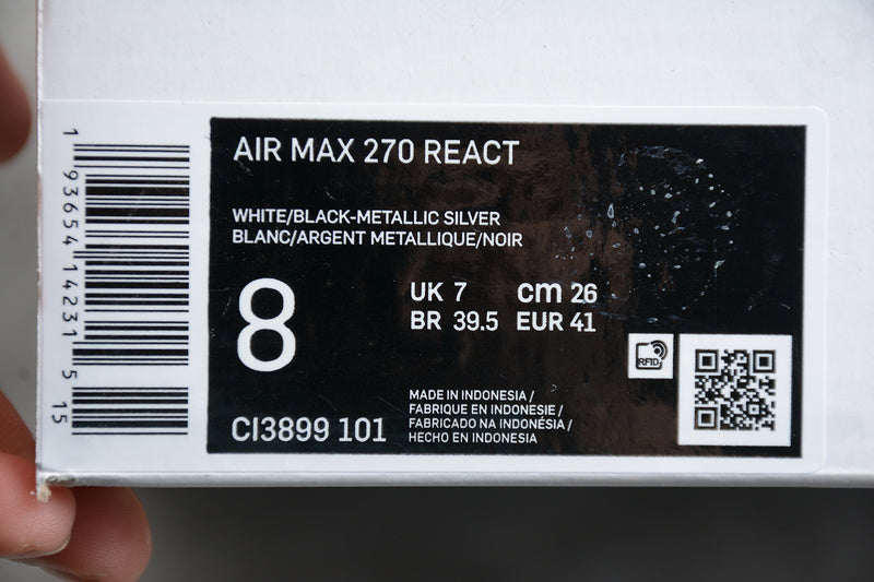 Air Max 270 AM270 React - White
