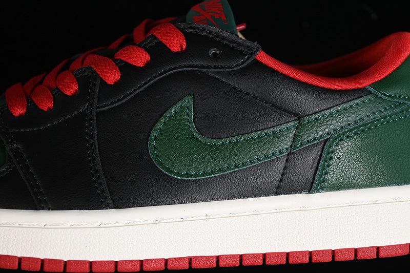 Air Jordan 1 AJ1 Low - Gorge Green/Varsity Red