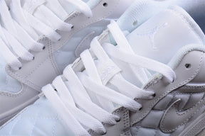 Air Jordan 1 AJ1 Low Quilted - Triple White