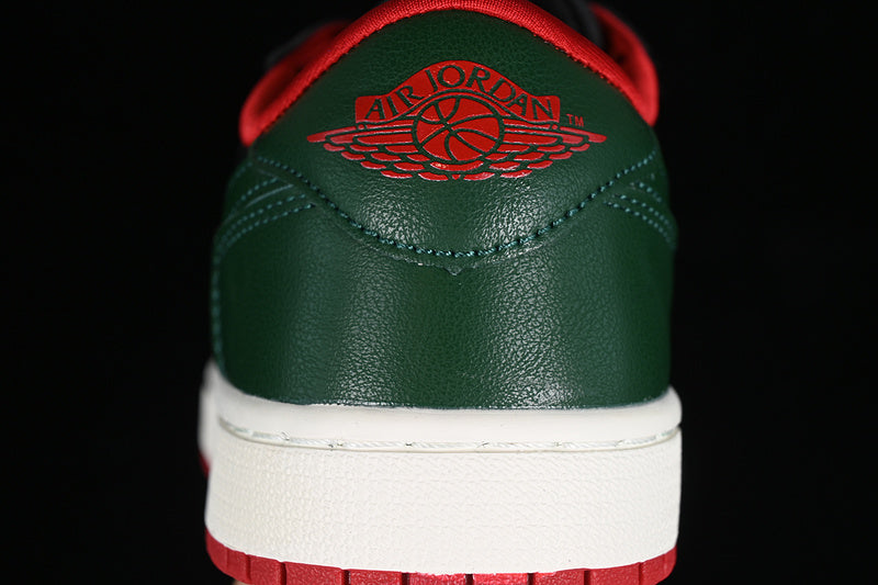 Air Jordan 1 AJ1 Low - Gorge Green/Varsity Red