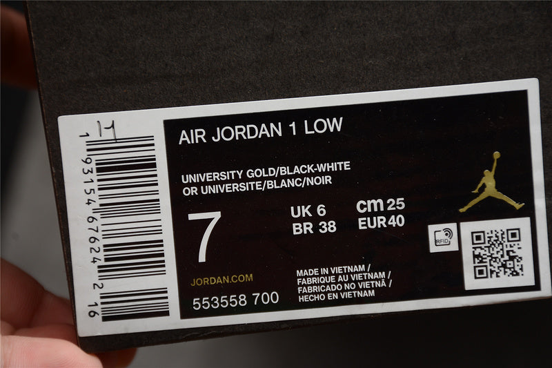 Air Jordan 1 AJ1 Low - University Gold