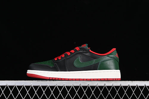 Air Jordan 1 AJ1 Low - Gorge Green/Varsity Red