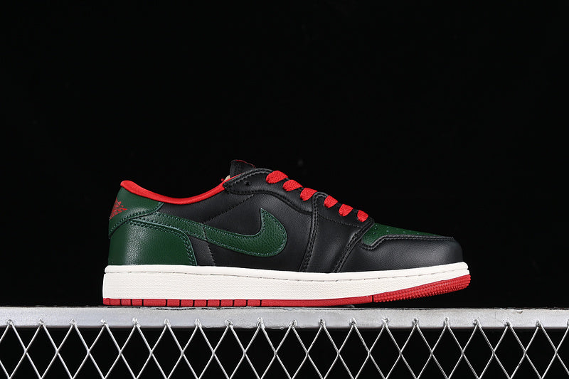 Air Jordan 1 AJ1 Low - Gorge Green/Varsity Red