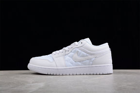 Air Jordan 1 AJ1 Low Quilted - Triple White