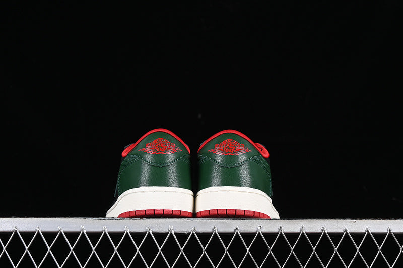 Air Jordan 1 AJ1 Low - Gorge Green/Varsity Red