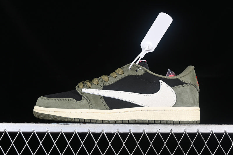 Air Jordan 1 AJ1 Low x Travis Scott - Black Olive