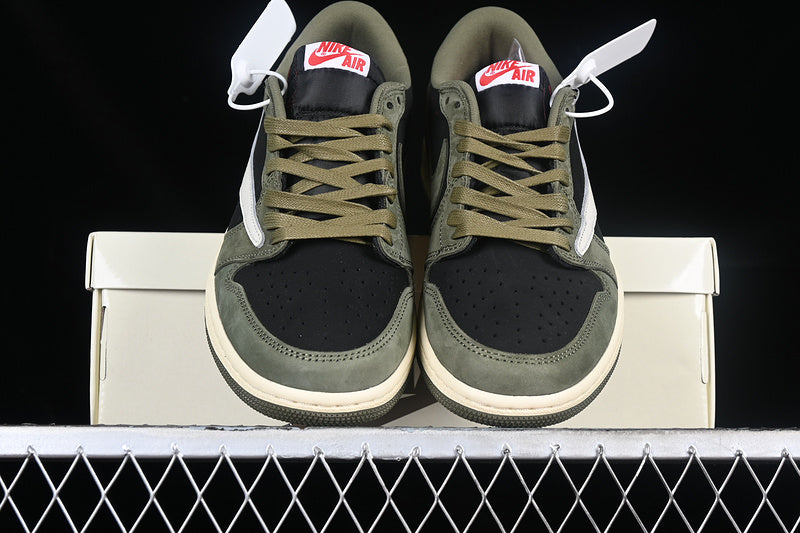 Air Jordan 1 AJ1 Low x Travis Scott - Black Olive