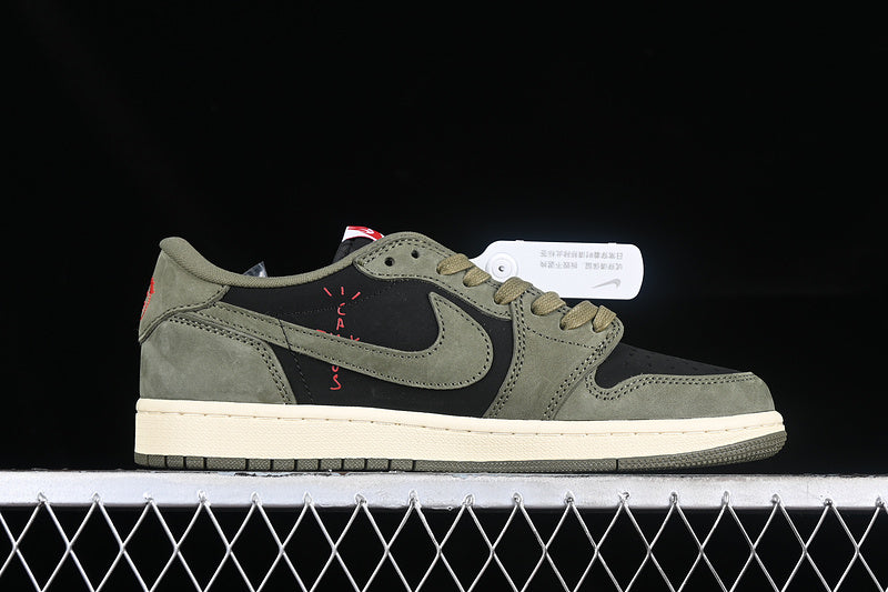 Air Jordan 1 AJ1 Low x Travis Scott - Black Olive