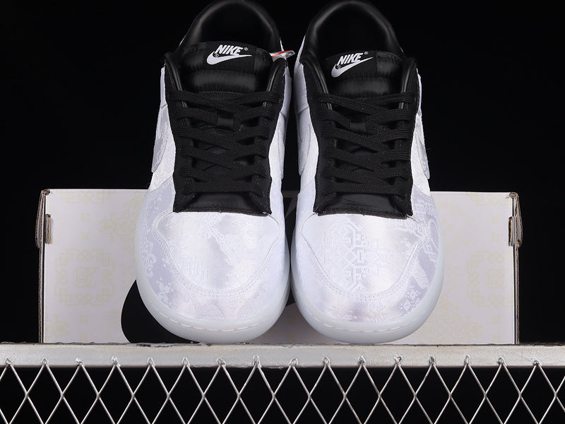 NikeMens Dunk Low Fragment x CLOT - White