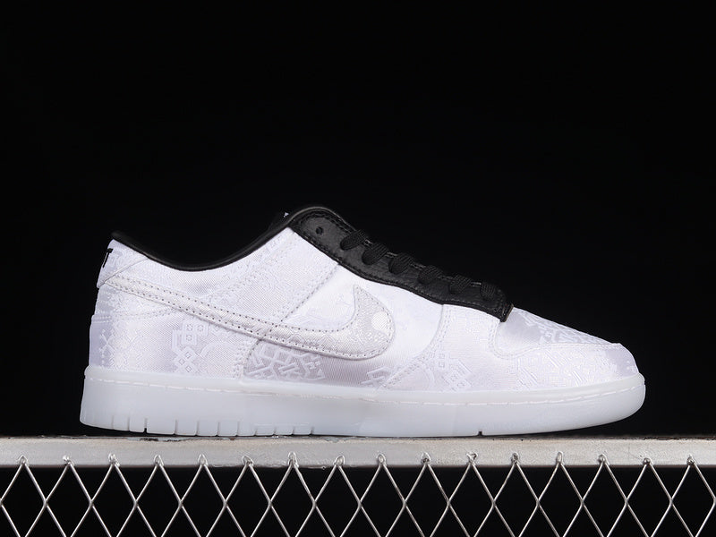 NikeMens Dunk Low Fragment x CLOT - White