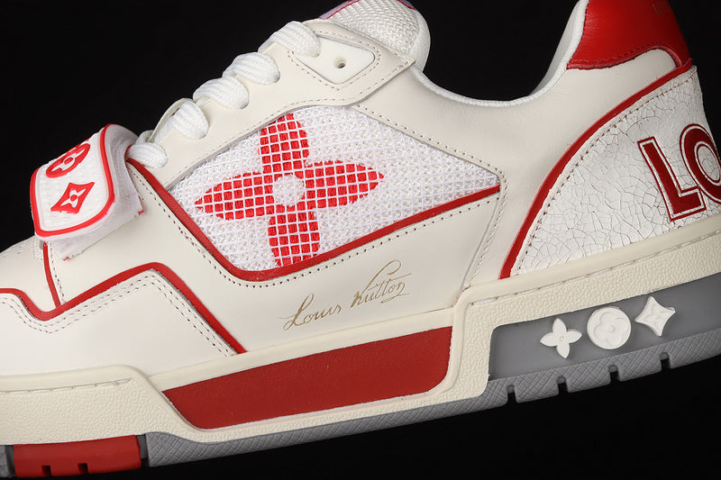 LouisVuitton Trainer Strape - White/Red