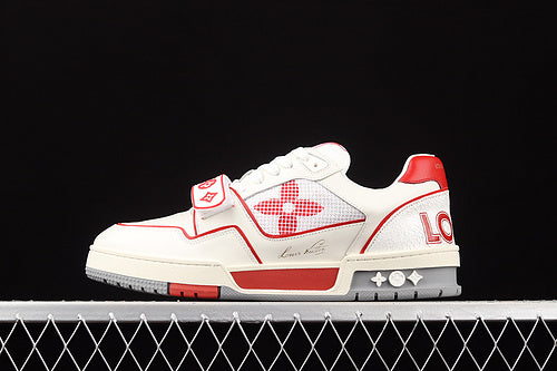 LouisVuitton Trainer Strape - White/Red