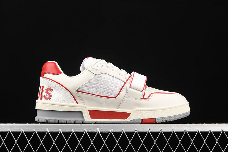 LouisVuitton Trainer Strape - White/Red