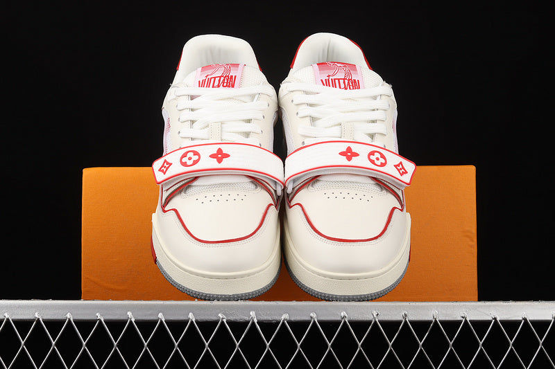 LouisVuitton Trainer Strape - White/Red