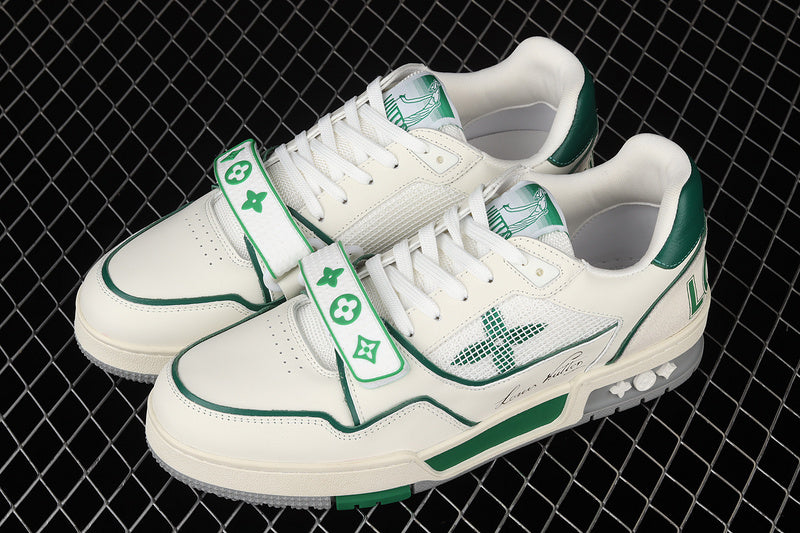 LouisVuitton Trainer Strape - White/Green